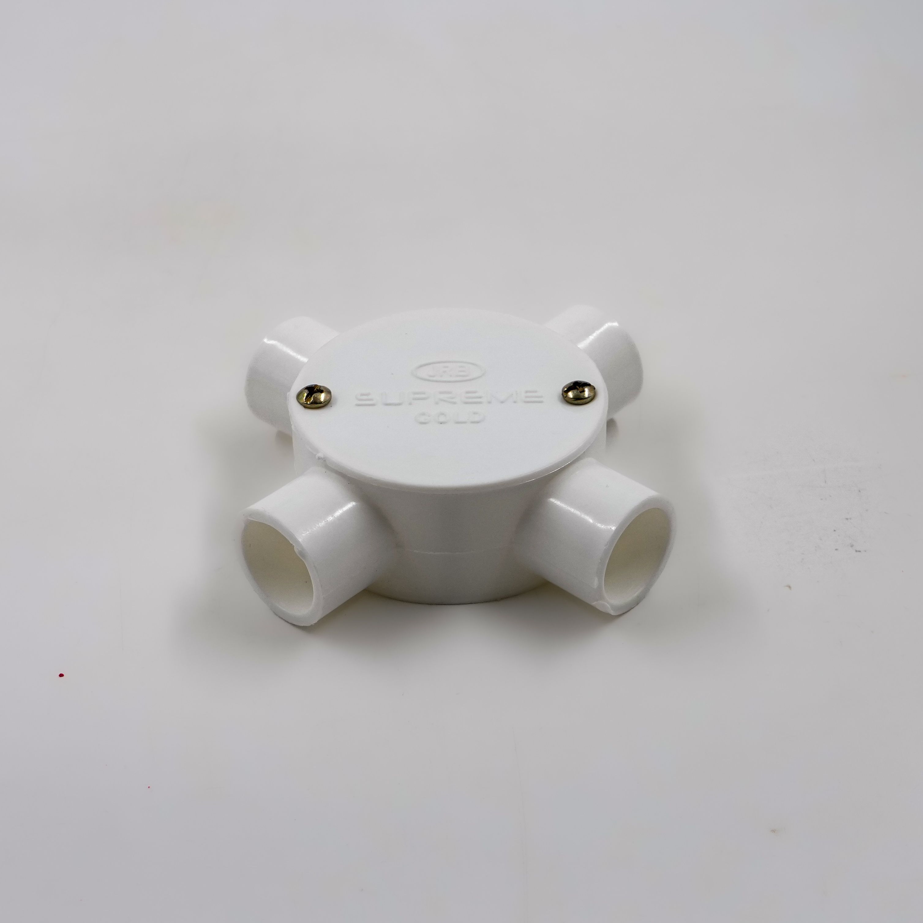 JRB Suppreme - 20Mm Conduit Junction Box 4 Way (White)